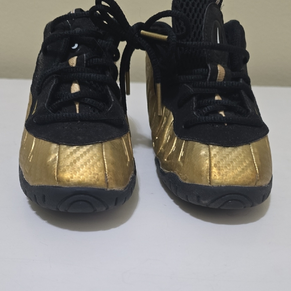 Nike Kids Black and Gold High-Top Sneakers - Picture 5 of 5